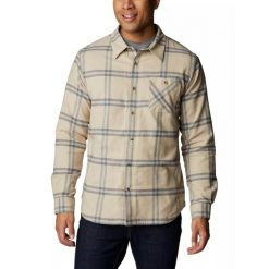 Koszula męska Columbia Cornell Woods Fleece Lined Flannel z długim rękawem. Brązowe koszule męskie Columbia, m, bez wzorów, sportowe, bez kołnierzyka, bez ramiączek. W wyprzedaży za 299.00 zł.