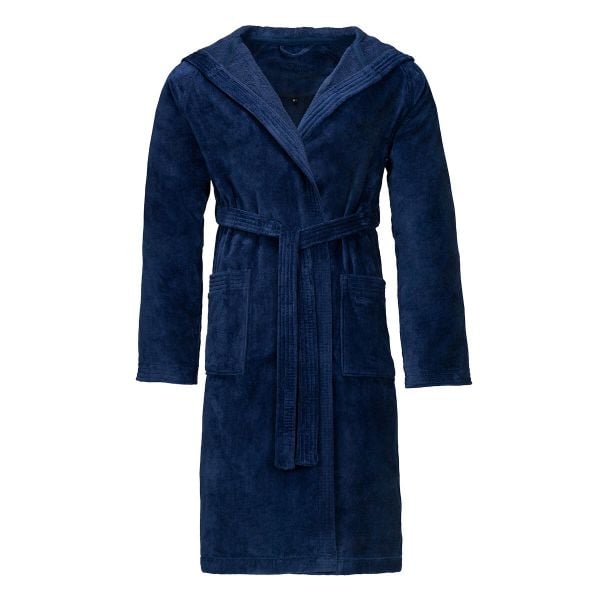 Szlafrok Texas. Niebieskie szlafroki damskie Vossen, xs, bez wzorów, z bawełny, bez ramiączek, z kapturem. Za 358.00 zł.