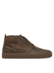 Clarks Trzewiki Streethill Mid 26183414 Khaki. Brązowe botki męskie Clarks, bez wzorów, z nubiku, bez obcasa, bez zapięcia. Za 449.99 zł.