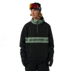Kurtka Horsefeathers Gordie (czarna/Iceberg Green). Czarne kurtki męskie Horsefeathers, na zimę, m, bez wzorów, sportowe, bez kaptura. Za 695.99 zł.