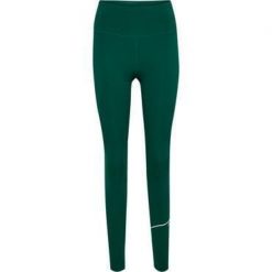 Legginsy damskie Hummel hmlCOURT. Zielone legginsy damskie Hummel, bez wzorów. Za 253.00 zł.