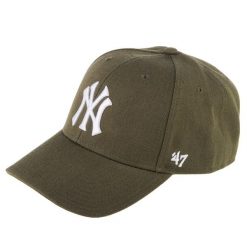 Czapka z daszkiem dla dorosłych 47 Brand MLB New York Yankees MVP Cap. Zielone czapki damskie 47 Brand, bez wzorów, z wełny, sportowe. Za 173.50 zł.