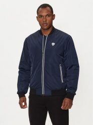 EA7 Emporio Armani Kurtka bomber 8NPB12 PN7LZ 1562 Granatowy Regular Fit. Niebieskie kurtki męskie EA7 Emporio Armani, l, bez wzorów, z syntetyku, bez kaptura. Za 749.99 zł.