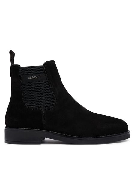 Gant Sztyblety 33653493 Czarny. Czarne botki męskie GANT, bez wzorów, ze skóry, bez obcasa, bez zapięcia. Za 769.99 zł.