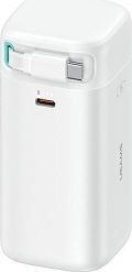 Powerbank Usams USAMS Powerbank ze zwijanym kablem USB-C Retractable 18000 mAh PD45W Fast Charge XMF Series biały/white 20KCD21602 (US-CD216). Białe powerbanki Usams. Za 171.84 zł.