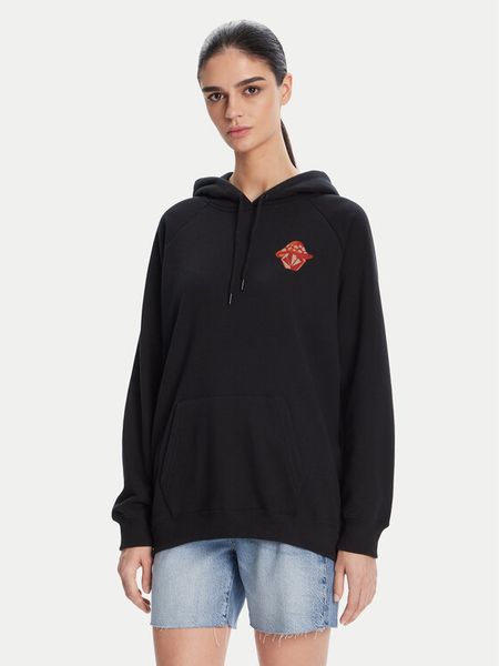 Volcom Bluza Truly Stoked B4112501 Czarny Oversize. Czarne bluzy damskie Volcom, xs, bez wzorów, z syntetyku, bez ramiączek, bez kaptura. Za 189.99 zł.