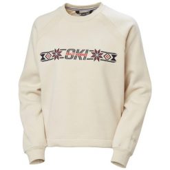 Sweter damski Helly Hansen Bliss. Białe swetry nierozpinane damskie Helly Hansen, bez wzorów, sportowe, bez kołnierzyka, bez ramiączek. Za 462.00 zł.