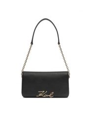 KARL LAGERFELD Torebka B1W32037 Czarny. Czarne torebki wizytowe damskie KARL LAGERFELD, bez wzorów, ze skóry, bez dodatków. Za 849.99 zł.