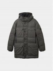 Tom Tailor vyriška žieminė parka, tamsiai pilka. Parki męskie Norway 1963, m, bez wzorów, bez kołnierzyka, bez kaptura. Za 385.83 zł.