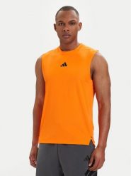 Adidas Koszulka techniczna D4T PrimeLift 3 Stripes KD0374 Pomarańczowy Slim Fit. Brązowe koszulki sportowe męskie Adidas, m, bez wzorów, z syntetyku, bez ramiączek, na fitness i siłownię. Za 157.99 zł.