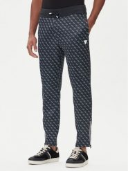 Guess Spodnie dresowe Z2BB05 K7122 Granatowy Regular Fit. Niebieskie spodnie sportowe męskie Guess, m, z aplikacjami, z bawełny. Za 329.99 zł.
