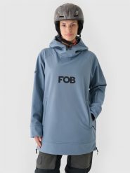 4F Bluza snowboardowa z softshellu membrana 5000 damska - granatowa XXL. Niebieskie bluzy damskie 4F, na zimę, m, bez wzorów, z dzianiny, sportowe, bez ramiączek, z kapturem. W wyprzedaży za 199.99 zł.
