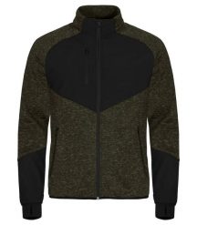 Clique Kurtka Haines polar z softshellem - ciepła i praktyczna – Fog green. Zielone kurtki męskie CLIQUE, m, bez wzorów, z dzianiny, bez kaptura. Za 279.42 zł.