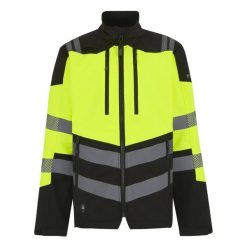 Kurtka Softshellowa Męska HiVis Trzywarstwowa. Czarne kurtki męskie Regatta, m, bez wzorów, z materiału, klasyczne, z kapturem. Za 338.99 zł.