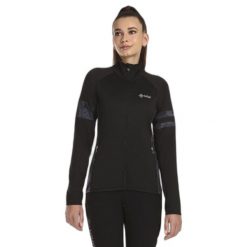 Bluza damska Kilpi Junie. Czarne bluzy damskie Kilpi, na zimę, l, bez wzorów, sportowe, bez ramiączek, bez kaptura. Za 215.49 zł.