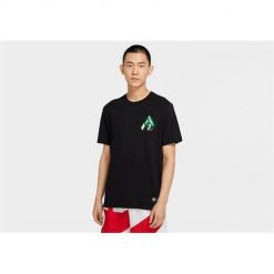Koszulka sportowa męska Nike Giannis Logo Dri-fit. Czarne koszulki sportowe męskie Nike, m, bez wzorów, bez ramiączek, dri-fit (nike). Za 236.00 zł.