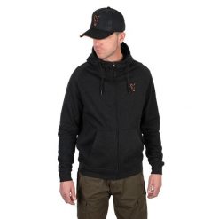 Bluza Wędkarska Z Kapturem Fox Collection Lw Hoody Black/Orange. Czarne bluzy męskie FOX, m, bez wzorów, bez ramiączek, z kapturem. Za 163.99 zł.