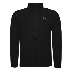 Wodoodporna kurtka Under Armour Storm Run. Czarne kurtki męskie Under Armour, l, bez wzorów, z materiału, z kapturem. Za 321.35 zł.