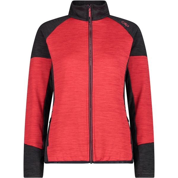 Bluza damska turystyczna CMP 34G2256. Czerwone bluzy damskie CMP, l, bez wzorów, z materiału, bez ramiączek, z kapturem. Za 288.50 zł.