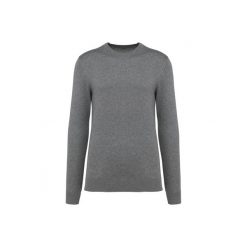 Sweter z okrągłym dekoltem z Suprimy Kariban Premium. Szare swetry męskie KARIBAN, m, bez wzorów, z bawełny, bez kołnierzyka, bez ramiączek. W wyprzedaży za 173.00 zł.