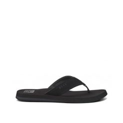 Męskie klapki Reef. Czarne klapki męskie Reef, bez wzorów, z gumy, bez zapięcia. Za 313.99 zł.