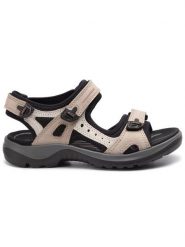 ECCO Sandały Offroad 06956354695 Beżowy. Brązowe obuwie sportowe damskie ecco, bez wzorów, z nubiku, bez obcasa, bez zapięcia. Za 459.99 zł.