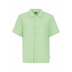 Koszula damska Protest Prtcariby. Zielone koszule damskie Protest, bez wzorów, eleganckie, bez kołnierzyka, bez ramiączek. Za 251.00 zł.