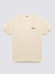 Koszulka męska z nadrukiem na piersi kremowa Serer 103. Białe t-shirty męskie BIG STAR, l, bez wzorów, z bawełny, bez kołnierzyka, bez ramiączek. Za 99.99 zł.