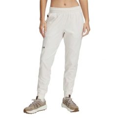 Spodnie Damskie Dresowe Under Armour Unstoppable Jogger. Brązowe spodnie dresowe damskie Under Armour, bez wzorów, z dresówki, sportowe, długie, na fitness i siłownię. Za 349.99 zł.