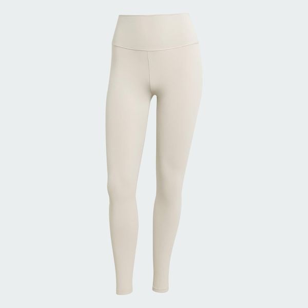 Legginsy All Me 7/8. Brązowe legginsy damskie Adidas, bez wzorów, z elastanu. Za 279.00 zł.