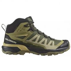Buty trekkingowe męskie Salomon X Ultra Mid 360 Gtx Gore-tex. Zielone buty zimowe męskie Salomon, bez wzorów, z gore-texu, za kostkę, bez obcasa, bez zapięcia. Za 711.00 zł.