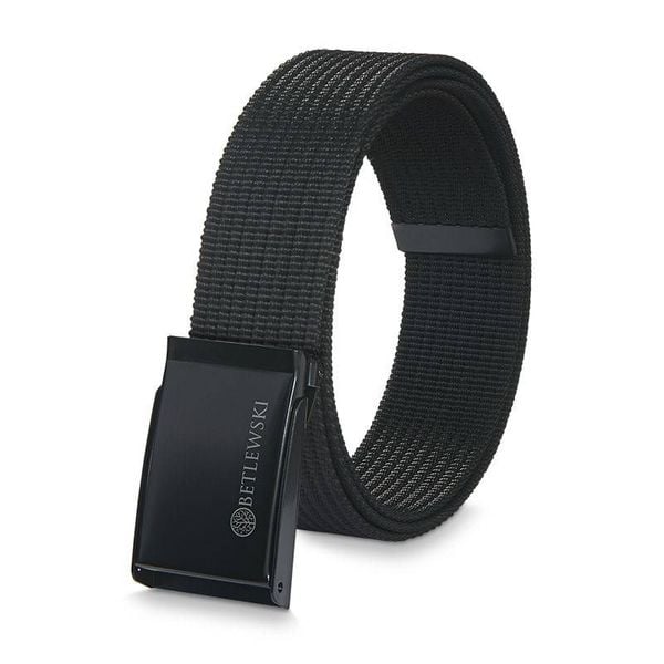 Pasek parciany BETLEWSKI PRC-01_CZ-1 L czarny. Czarne paski męskie Betlewski, z materiału. Za 34.99 zł.