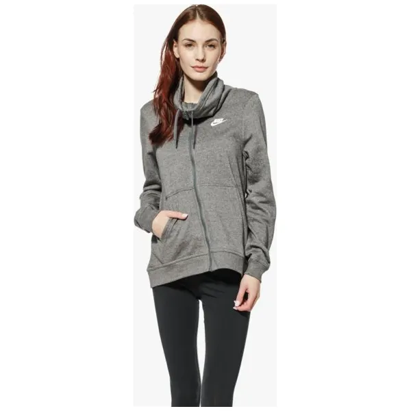 Nike Bluza W Nsw Fnl Fz Club , szary, rozmiar S. Szare bluzy damskie Nike, s, bez wzorów, z bawełny, bez ramiączek, bez kaptura. W wyprzedaży za 179.99 zł.