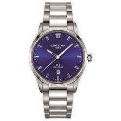 RABAT ZEGAREK CERTINA DS 2 Gent Precidrive C024.410.11.041.20. Niebieskie zegarki męskie CERTINA, z aplikacjami, z koronki, ceramiczne. W wyprzedaży za 1,443.20 zł.