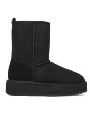 EMU Australia Śniegowce Stinger Lo Flatform W13190 Czarny. Czarne śniegowce damskie Emu Australia, ze skóry, bez zapięcia. Za 789.99 zł.