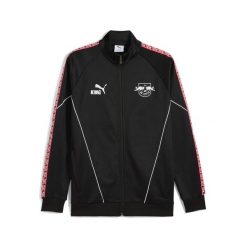Męska kurtka RB Leipzig KING Anthem PUMA. Czarne kurtki sportowe męskie Puma, m, bez wzorów, bez kaptura, do biegania. Za 399.00 zł.