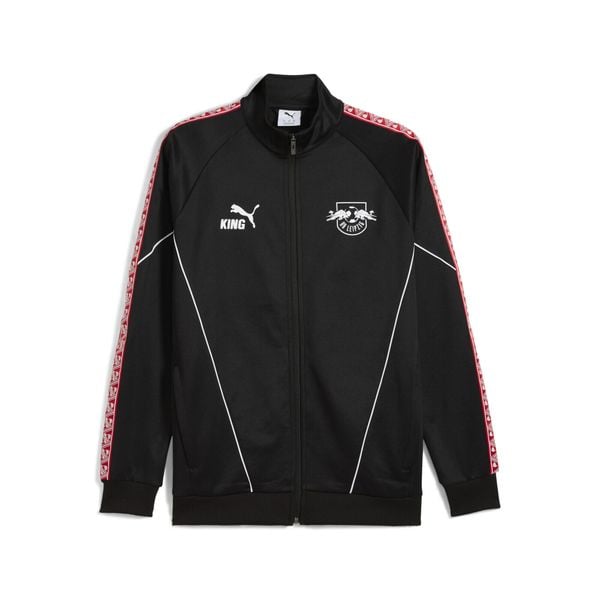 Męska kurtka RB Leipzig KING Anthem PUMA. Czarne kurtki męskie Puma, m, bez wzorów, bez kaptura, do biegania. Za 399.00 zł.