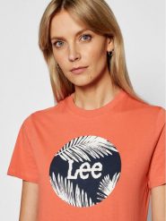 LEE CIRCLE TEE DAMSKI T-SHIRT LOGO NADRUK PAPRIKA L40TEHNI 112108747. T-shirty damskie Lee, l, bez wzorów, bez kołnierzyka, bez ramiączek. Za 59.99 zł.