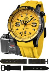 Zegarek męski Vostok Europe NH35A-510C530SY żółty. Żółte zegarki męskie Vostok Europe, bez wzorów. Za 4,417.67 zł.