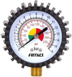 AMiO Ciśnieniomierz analogowy manometr 16 bar g 1/4" amio-04467. Ciśnieniomierze AMiO. Za 20.28 zł.