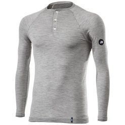 Wełniana podkoszulek rowerowy Serafino Merinos. Szare bielizna sportowa damska SIXS, l, bez wzorów, z wełny. Za 446.60 zł.