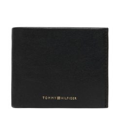 Portfel Tommy Hilfiger. Czarne portfele męskie Tommy Hilfiger, bez wzorów. Za 329.99 zł.