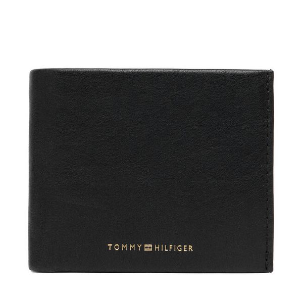 Portfel Tommy Hilfiger. Czarne portfele męskie Tommy Hilfiger, bez wzorów. Za 329.99 zł.