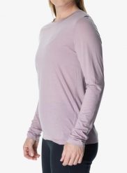 Bluza damska Houdini Tree LS Tee. Fioletowe bluzy damskie Houdini, l, bez wzorów, z dzianiny, bez ramiączek, bez kaptura. Za 252.99 zł.