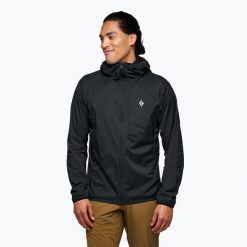 Kurtka softshell męska Black Diamond Alpine Start. Czarne kurtki męskie Black Diamond, m, bez wzorów, z softshellu, bez kaptura, trekkingowe. Za 529.99 zł.