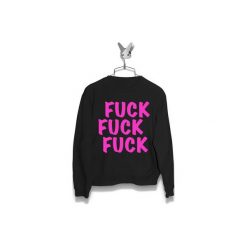 Bluza Fuck Fuck Fuck Męska. Czarne bluzy damskie Failfake, m, bez wzorów, bez ramiączek, bez kaptura. Za 170.00 zł.
