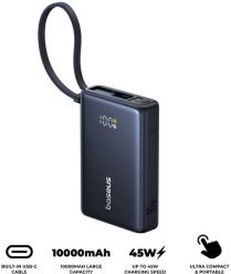 Baseus PicoGo Digital Display 10000mAh 45W czarny. Czarne powerbanki Baseus. Za 152.13 zł.