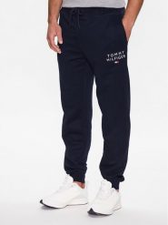 Tommy Hilfiger Spodnie dresowe UM0UM02880 Granatowy Regular Fit. Niebieskie spodnie sportowe męskie Tommy Hilfiger, l, bez wzorów, z dresówki. Za 299.99 zł.