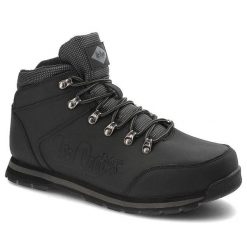 Czarne Botki Lee Cooper Męskie Buty Zimowe. Czarne botki męskie Lee Cooper, na zimę, bez wzorów, z futra, bez obcasa, bez zapięcia. Za 225.00 zł.