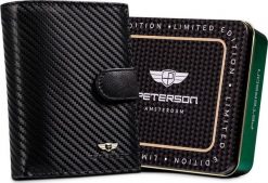 Peterson Skórzany męski portfel Peterson PTN 317Z-CA NoSize. Portfele męskie Peterson, bez wzorów. Za 188.90 zł.